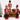 HoutPracht | Set van 6 Mini Notenkraker Ornamenten - Bliss Home