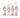 ChicWalnoten | Cartoonstijl Notenkrakers in Roze - Bliss Home