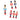 HoutPracht | Set van 6 Mini Notenkraker Ornamenten - Bliss Home