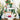 SnowyGlow – 6-delige Kersttafel Ornament Set van Hout - Bliss Home