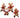 HolidaySpark – Set van 4 Stralende Kerstornamenten - Bliss Home